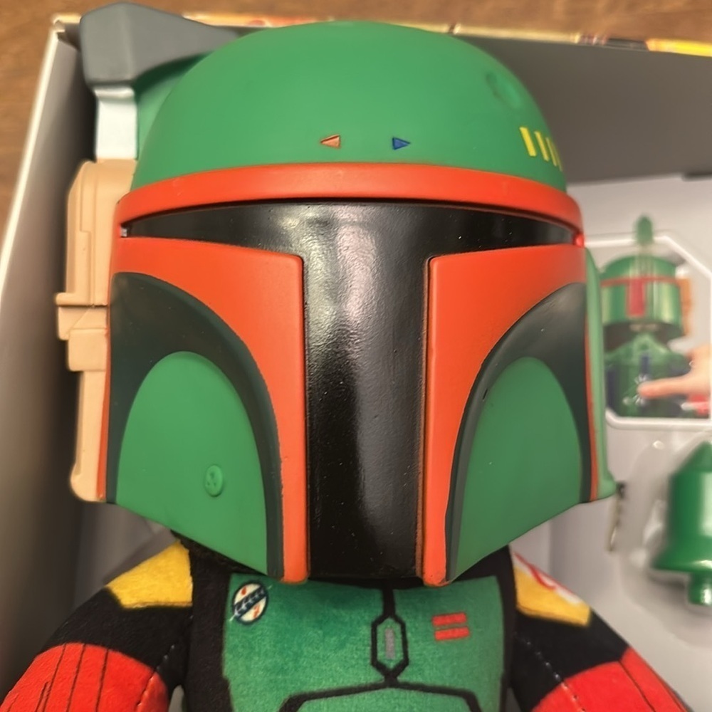 Star Wars Green and Red Stuffed Boba Fett Plush - Picture 2 of 6